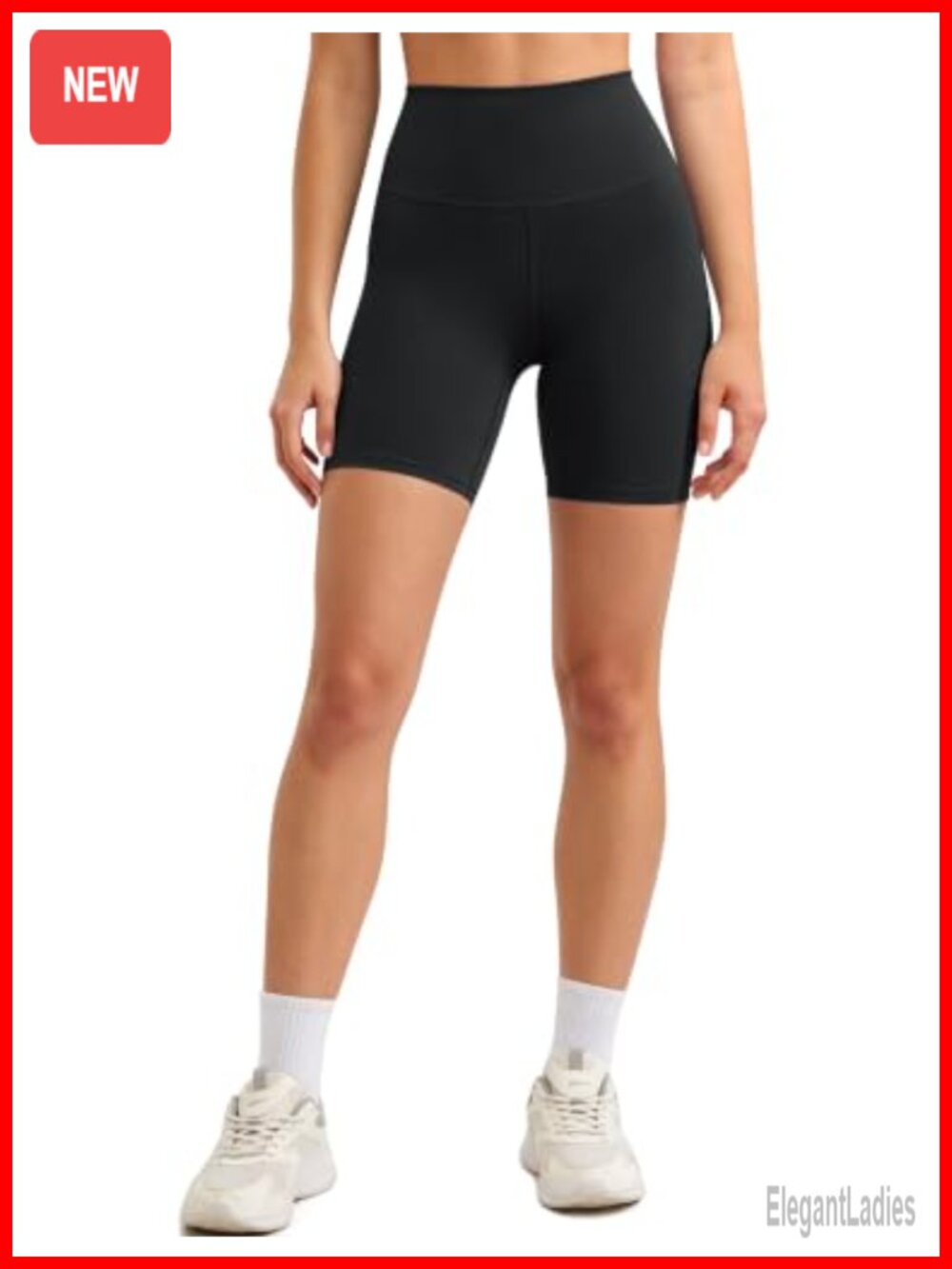 High Rise Biker Shorts for Women 6" Inseam Workout Yoga